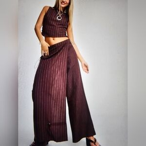 PIN STRIPE 2 PIECE PANTS SET